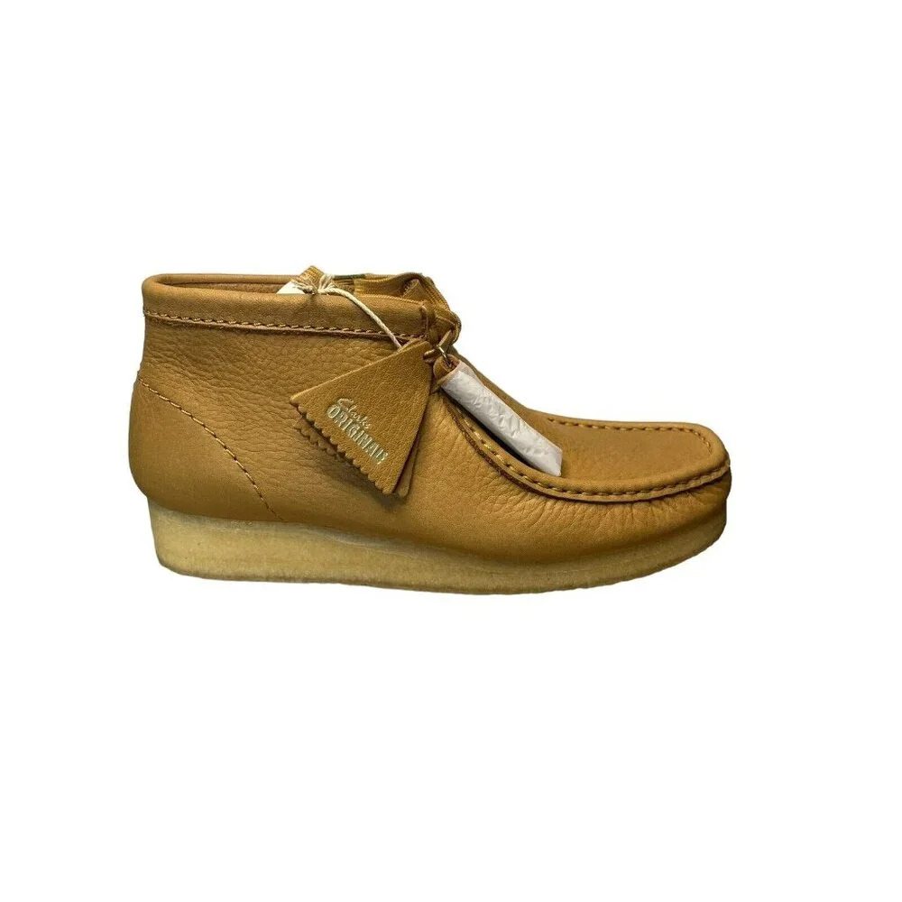 Clarks Original Free People Wallabee Women's Leather Boots Size 9.5 Mid Tan - Picture 2 of 13